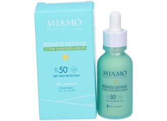 Miamo Redness Defense Cover Sunscreen Drops SPF50+ Siero Anti Rossore 30 ml