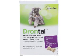 Drontal Multi Aroma Carne Per Cani Fino a 10 Kg 2 Compresse