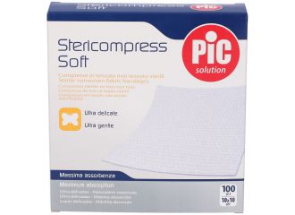 Pic Stericompress Soft Garza TNT 10 x 10 cm Medicazioni 100 Pezzi