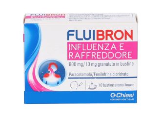 Fluibron Influenza E Raffreddore 600mg/10mg Granulato 10 Bustine