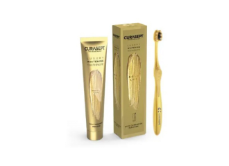 Curasept Gold Lux Luxury Whitening Dentifricio 75 ml + Spazzolino