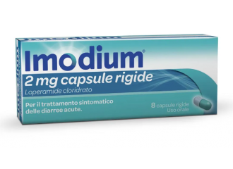 Imodium 2 Mg Loperamide Cloridrato Antidiarroico 8 Capsule Rigide