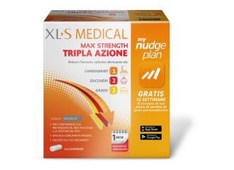 XLS Medical Max Strength Integratore Dietetico Tripla Azione 120 Compresse