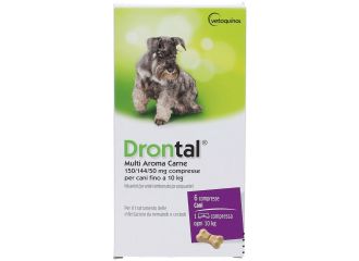 Drontal Multi Aroma Carne Per Cani Fino a 10 Kg 6 Compresse