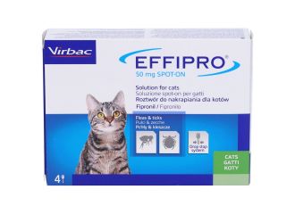 Effipro Spot-On Gatto 4 Pipette 50 mg