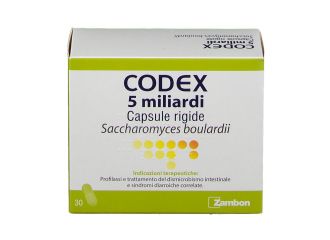 Codex 5 Miliardi Saccharomyces Boulardii 250 mg 30 Capsule