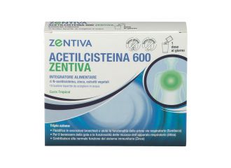 Acetilcisteina 600 Zentiva Integratore Benessere Vie Respiratorie 10 Bustine