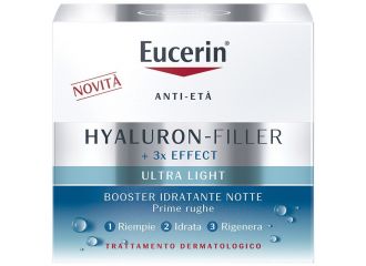 Eucerin Hyaluron-Filler + 3x Effect Booster Idratante Crema Viso Notte 50 ml