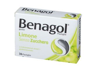 Benagol Pastiglie Limone Senza Zucchero Antisettico Cavo Orale 36 Pastiglie