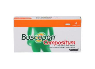 Buscopan Compositum 10 mg + 800 mg 6 Supposte
