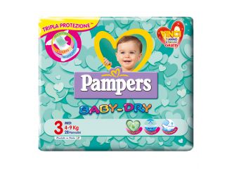 Pampers baby dry midi pb 28 pezzi