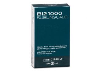 Principium B12 1000 Sublinguale Integratore di Vitamina B12 60 Compresse