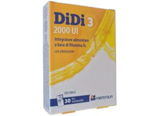DiDi3 Vitamina D3 Integratore 2000 UI 30 Film Orodispersibili