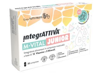 Integrattiva m-vital junior 30 compresse masticabili gusto tutti frutti