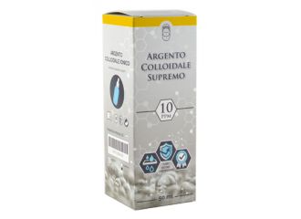 Argento colloidale supremo 10ppm certificato con contagocce 50 ml