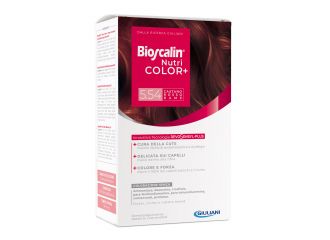 Bioscalin nutricolor plus 5,54 castano rosso rame crema colorante 40 ml + rivelatore crema 60 ml + shampoo 12 ml + trattamento finale balsamo 12 ml