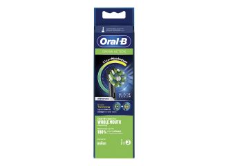 Oralb cross action black eb50 testine per spazzolino elettrico 3 pezzi