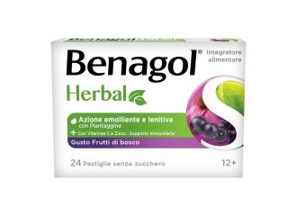 Benagol Herbal Supporto Immunitario Integratore Gusto Frutti Di Bosco 24 Pastiglie