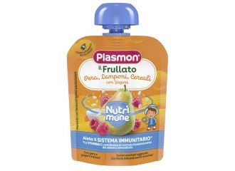 Plasmon nutri-mune pera/lamponi e cereali con yogurt 85 g