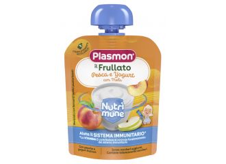 Plasmon nutri-mune pesca/yogurt con mela 85 g
