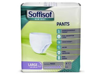 Pannolone soffisof air dry pants maxi large 8 pezzi