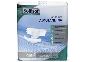 Soffisof air dry pannolino mutandina maxi plus l 15 pezzi
