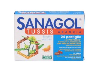 Sanagol Tuss Rinfrescanti Gusto Arancia 24 Caramelle