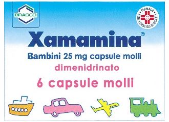 Xamamina bambini 6 capsule molli da 25 mg