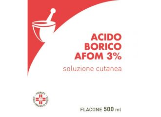 Acido borico 3% 500ml afom