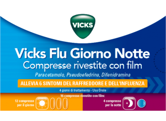 Vicks flu giorno notte 12+4 compresse