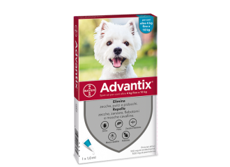 Advantix Spot-On Cani da 4 a 10 Kg 1 Pipetta Monodose 1 ml