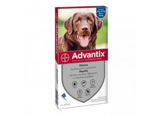 Advantix Spot-On Cani Oltre 25 Kg fino a 40 kg 4 Pipette Monodose 4 ml