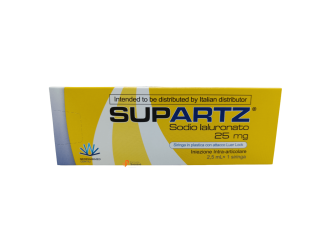 Supartz Siringa Intrarticolare Preriempita Ialurato di Sodio 2,5 ml 25 Mg 1 Pezzo
