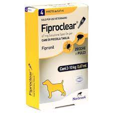 Fiproclear 4pipette 2-10kg cani