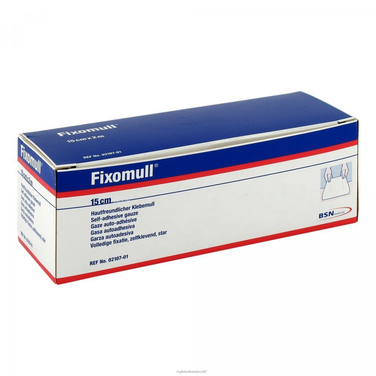 Fixomull garza 10mt x 15cm