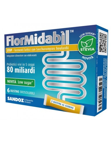Flormidabil stop 6 bustine con stevia