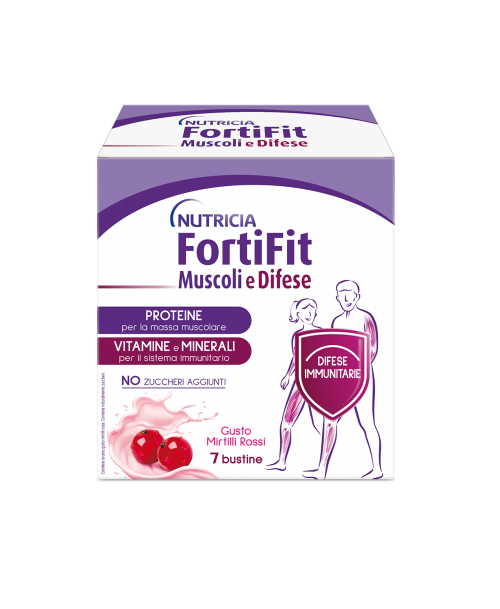 Fortifit muscoli&amp;difese mirtillo rosso 7 bustine