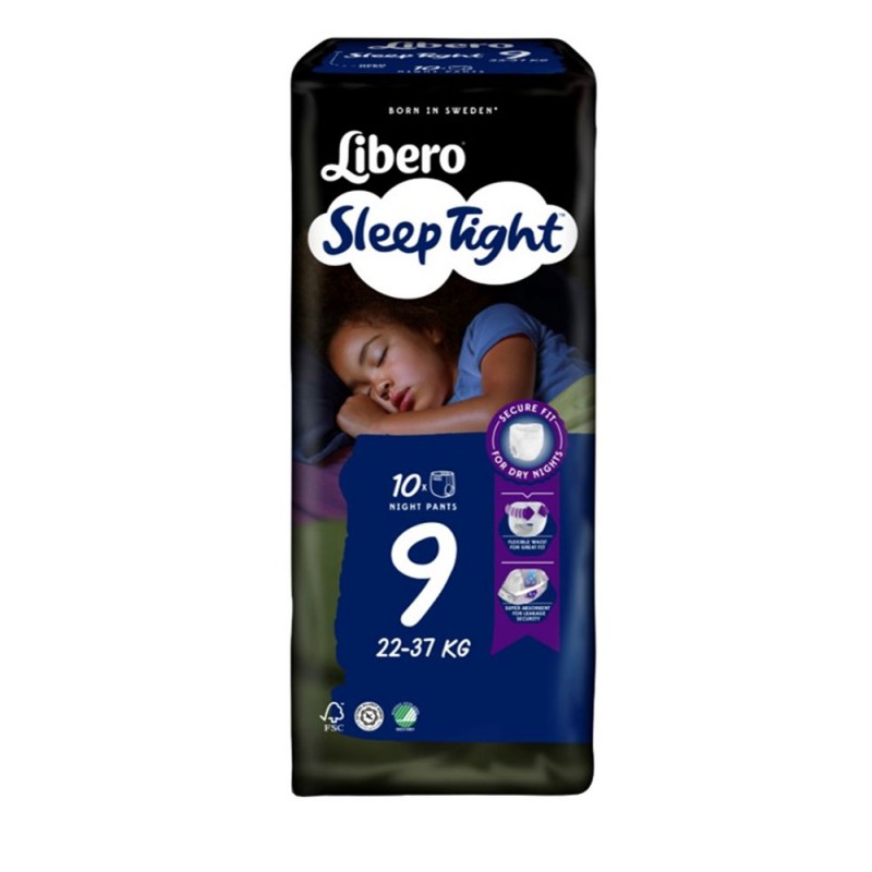 Libero SleepTight 9 Mutandina Notte 22 37 kg 10 Pezzi