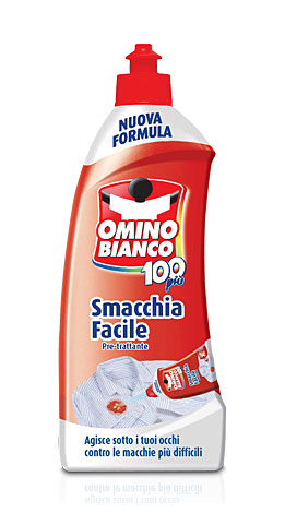 OMINO BIANCO - 100più Smacchia Facile - Trattamento Pre-Lavaggio 500 Ml
