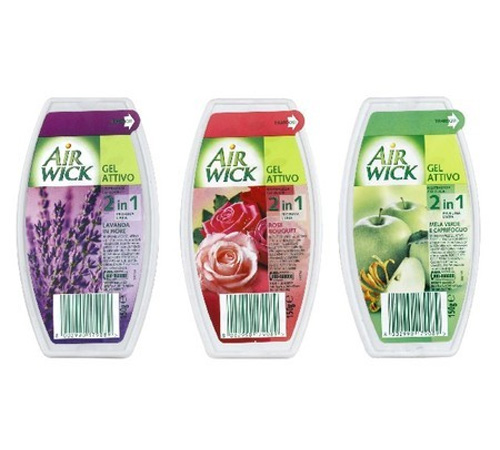 AIR WICK GEL ATTIVO LAV/BOUQUET/MELA