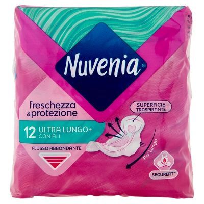 Nuvenia V-protection Ultra Lungo+ Con Ali 12 Pezzi