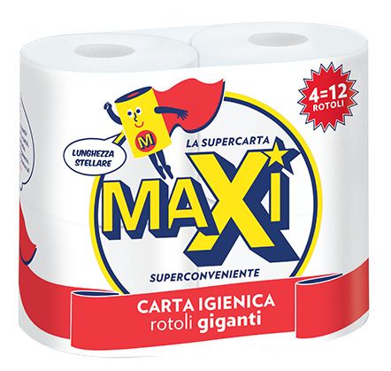 MAXI - 4 Rotoli Giganti Doppio Velo