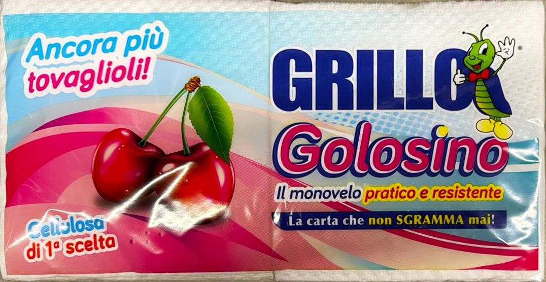 GRILLO - Golosino - Tovaglioli Monovelo 1 Pacco