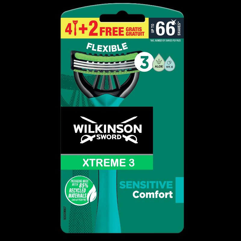 WILKINSON XTREME 3 ACTIVE 4+2PEZZI