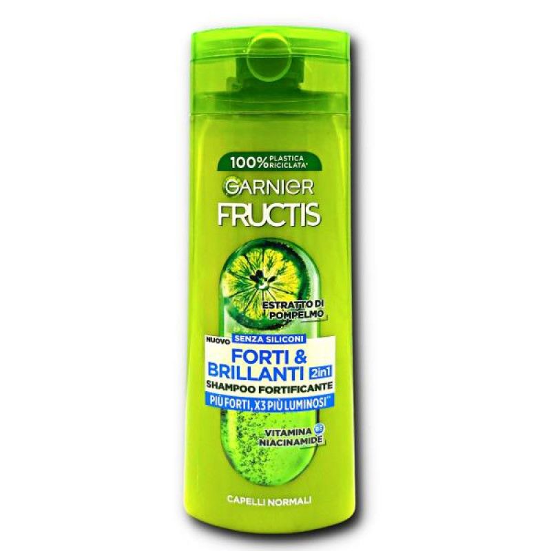 GARNIER - Fructis Forti &amp; Brillanti 2In1 - Shampoo Fortificante 250 Ml