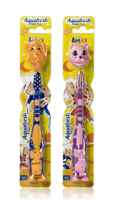 AQUAFRESH SPAZZOLINO FLEX AMICI