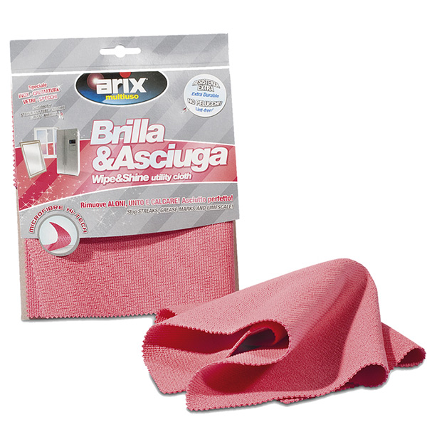 ARIX - Brilla&amp;Asciuga - Panno Multiuso Per Tutte Le Superfici 29x36 Cm