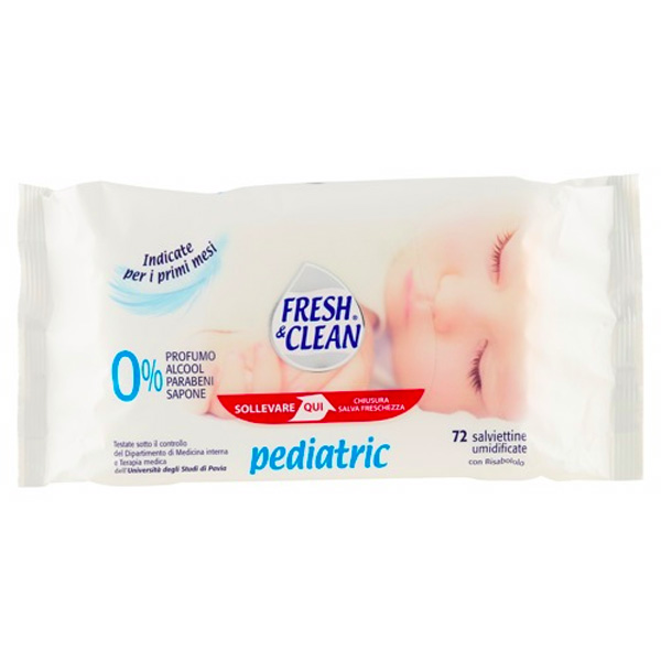 FRESH&amp;CLEAN SALVIETTE RICARICA PEDIATRIC X72