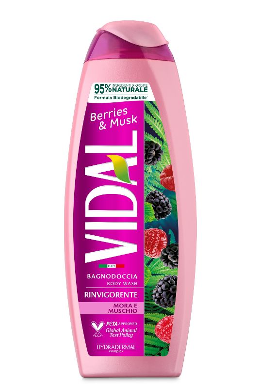 VIDAL - Berries & Musk - bagnoschiuma 500 ml