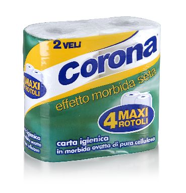 CORONA - Carta Igienica Effetto Morbida Seta 4 Rotoli